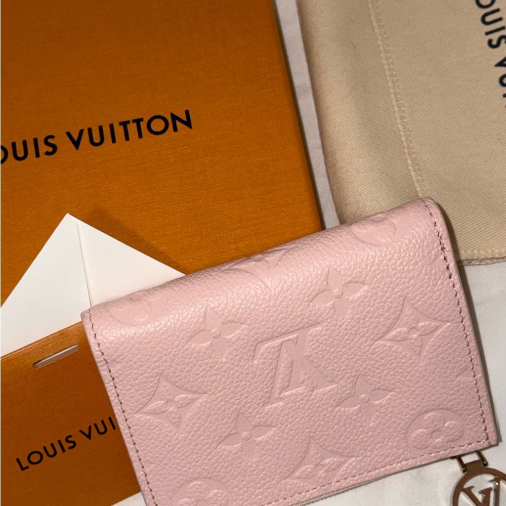 Louis Vuitton Blush Pink Monogram Card Holder